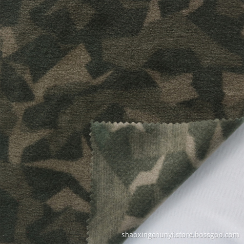Recycled 100%Polyester Soft Handfeeling Disruptive Pattern Aop Polar Fleece Fabric for Garments Military Suits